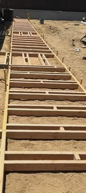 Forms set for a long run of steps