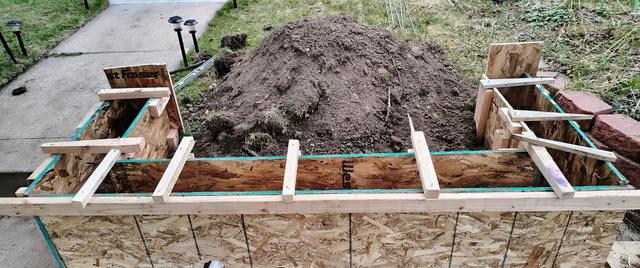 Planter wall forms